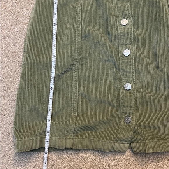 Levi's TULI CORDUROY MINI DRESS Green Size Small - Picture 15 of 15
